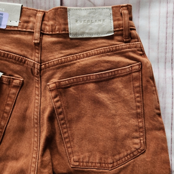 NWT Everlane "The Way-High" Rise Straight Jean Burnt Orange | Women's Size 23 - Picture 11 of 14